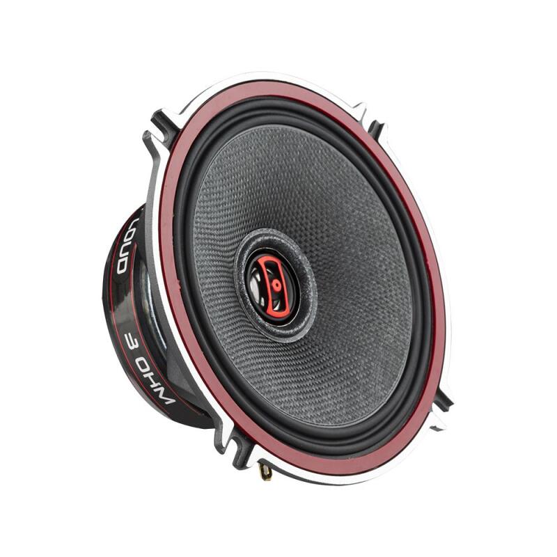 DS18 5.25in 80 Watts RMS 3 ohm 2-Way Coaxial Speakers And Component System w/ Fiberglass Cone