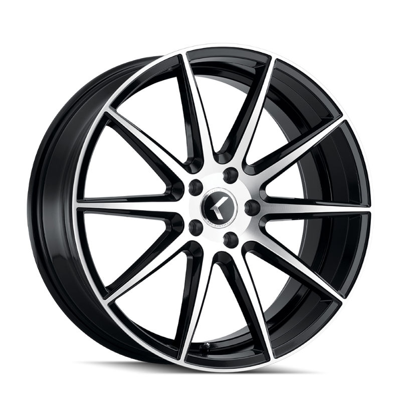 Kraze Wheels Kraze KR194 Cosmos 18x8 / 5x114.3 BP / 40mm Offset / 72.62mm Hub Gloss Black Machined Wheel