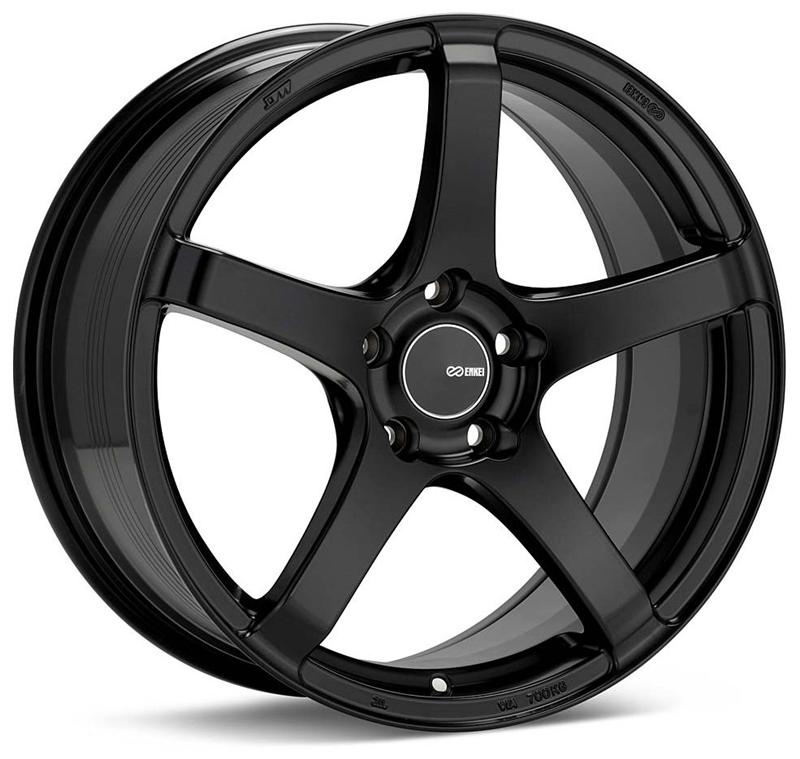 Enkei Kojin 17x8 40mm Offset 5x100 Bolt Pattern 72.6mm Bore Dia Matte Black Wheel