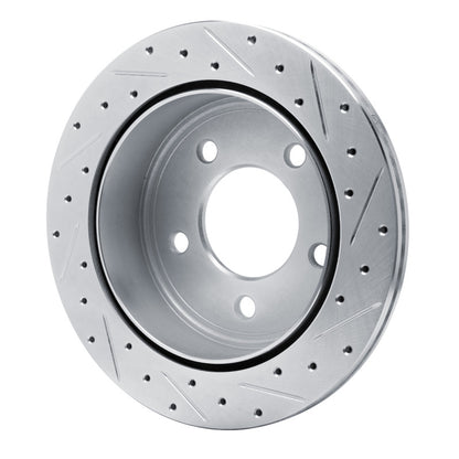 R1 Concepts R1 03-03 Dodge Ram 1500 Van Rear Left Drilled & Slotted Silver Brake Rotor