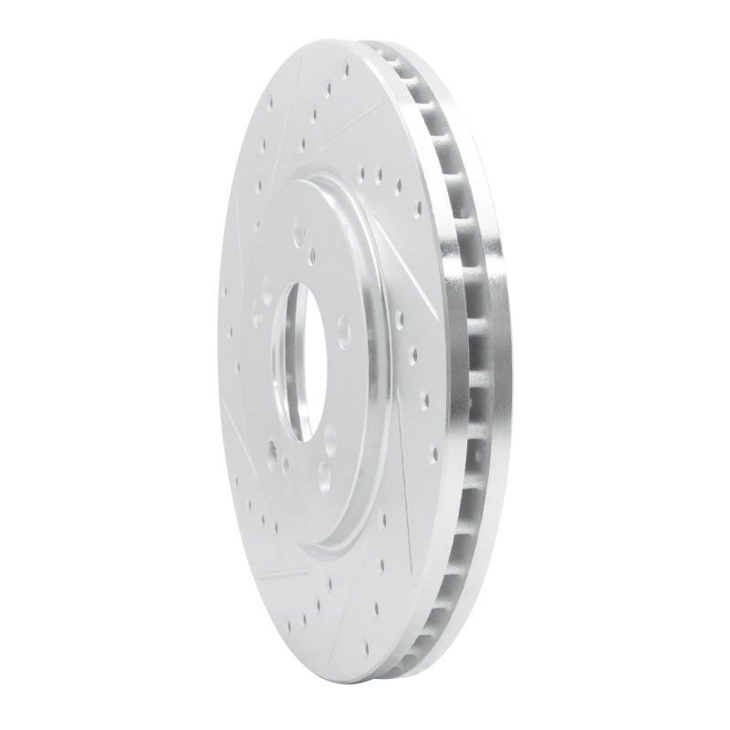 R1 Concepts R1 91-96 Acura NSX Front Left Drilled & Slotted Silver Brake Rotor