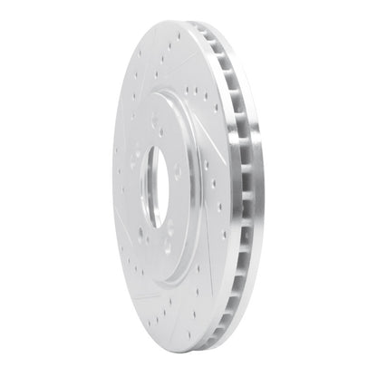 R1 Concepts R1 91-96 Acura NSX Front Left Drilled & Slotted Silver Brake Rotor