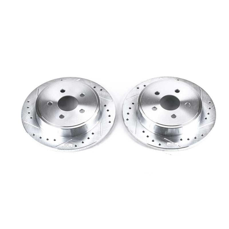 PowerStop Power Stop 03-07 Chrysler PT Cruiser Rear Evolution Drilled & Slotted Rotors - Pair