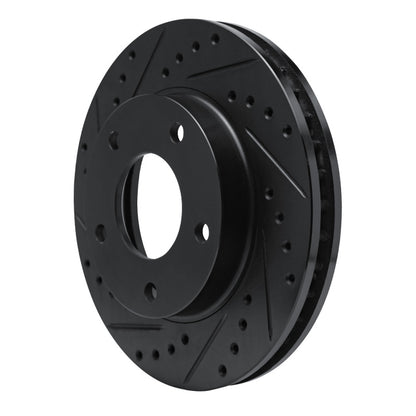 R1 Concepts R1 69-78 Cadillac Eldorado Front/Rear Left Drilled & Slotted Black Brake Rotor