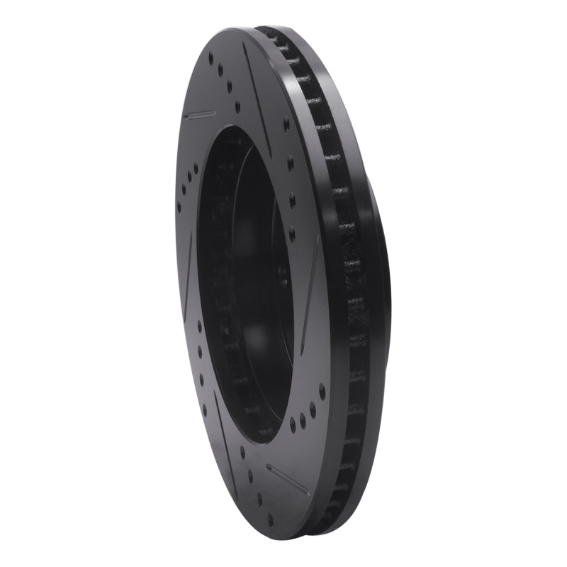 R1 Concepts R1 79-98 Buick Riviera Front/Rear Left Drilled & Slotted Black Brake Rotor