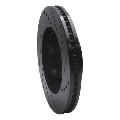 R1 Concepts R1 79-98 Buick Riviera Front/Rear Left Drilled & Slotted Black Brake Rotor