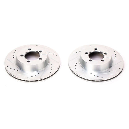 PowerStop Power Stop 67-72 Dodge Dart Front Evolution Drilled & Slotted Rotors - Pair