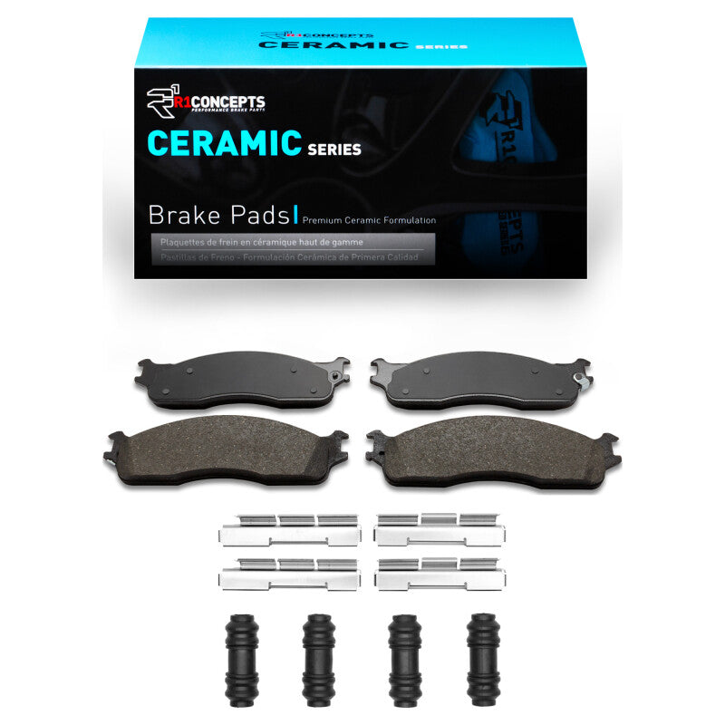 R1 Concepts R1 2003-2008 Dodge Ram 4000 (Mexico) Front R1 Ceramic Pads & Hardware Kit