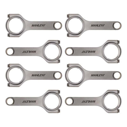Manley Performance Manley Chevy Small Block 6.125in H Beam w/ ARP 2000 Connecting Rods - Set of 8