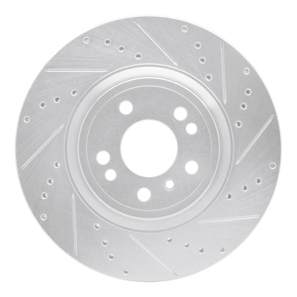 R1 Concepts R1 12-18 Mercedes-Benz ML250 Front Right Drilled & Slotted Silver Brake Rotor
