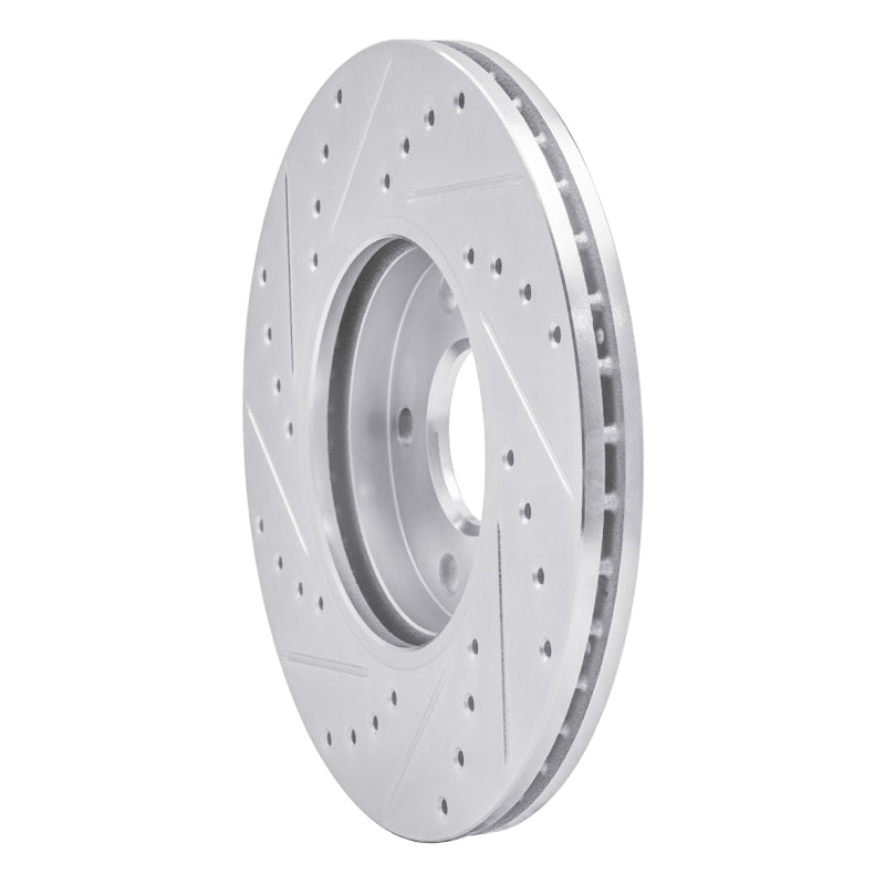 R1 Concepts R1 10-13 Ford Transit CONNECT Front Right Drilled & Slotted Silver Brake Rotor