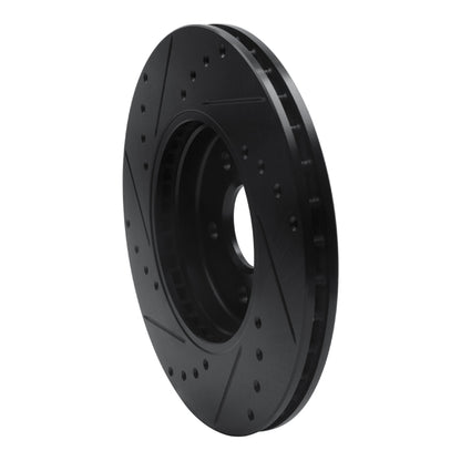 R1 Concepts R1 01-08 Ford Mondeo (Mexico) Front Right Drilled & Slotted Black Brake Rotor