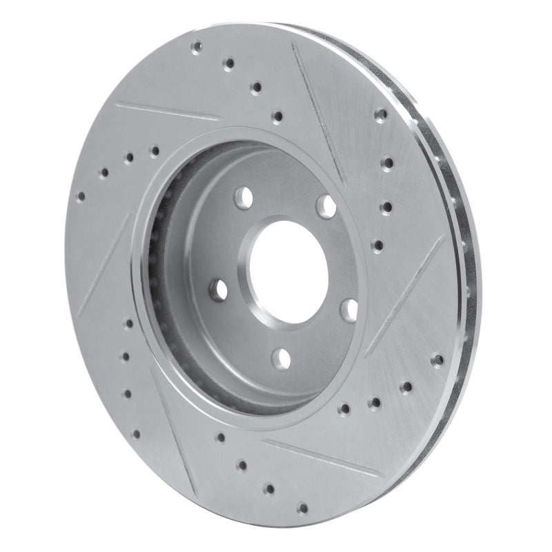 R1 Concepts R1 01-08 Ford Mondeo (Mexico) Front Left Drilled & Slotted Silver Brake Rotor