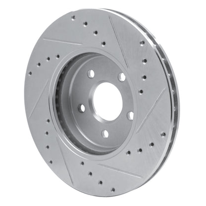 R1 Concepts R1 01-08 Ford Mondeo (Mexico) Front Left Drilled & Slotted Silver Brake Rotor