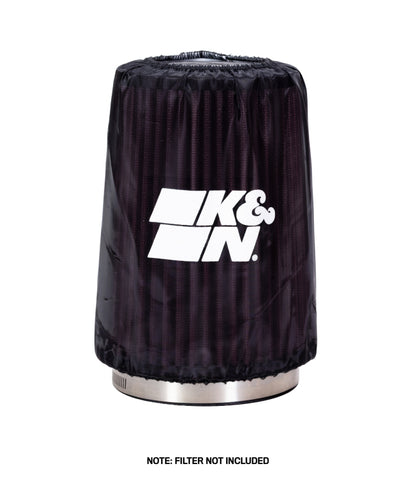 K&N Engineering K&N Drycharger Air Filter Wrap Round Tapered Black 5.375in Base ID x 4.375in Top ID x 7 H