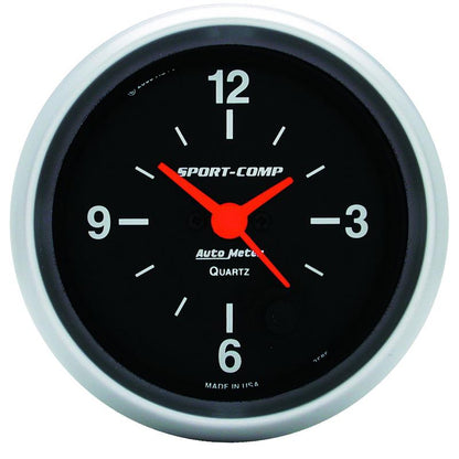 Autometer 2-5/8in 12 Hour Analog Clock Gauge