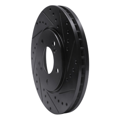 R1 Concepts R1 91-96 Acura NSX Front Right Drilled & Slotted Black Brake Rotor