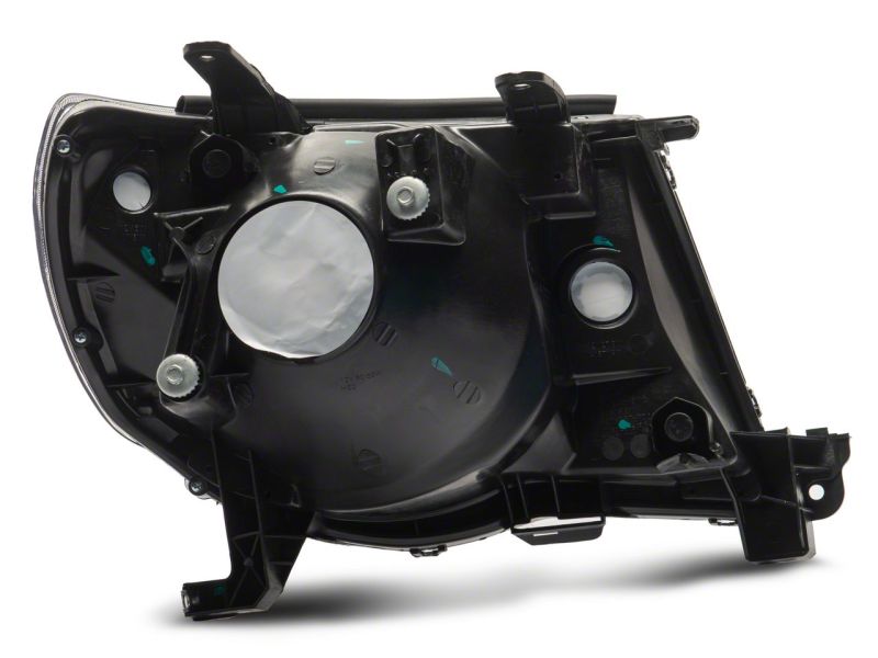 Raxiom 05-11 Toyota Tacoma Axial Series OE Replacement Headlights- Black Housing (Clear Lens)
