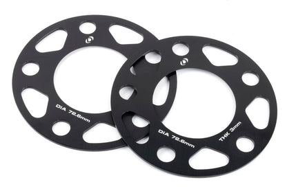 Dinan Wheel Spacers - 5x120 - 72.6mm CB - 3mm Thick (Set of 2)