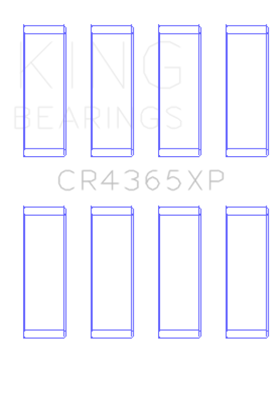 King Engine Bearings Ford Zetec S/Ecoboost 1.6 (Size .026) Connecting Rod Bearing Set of 6
