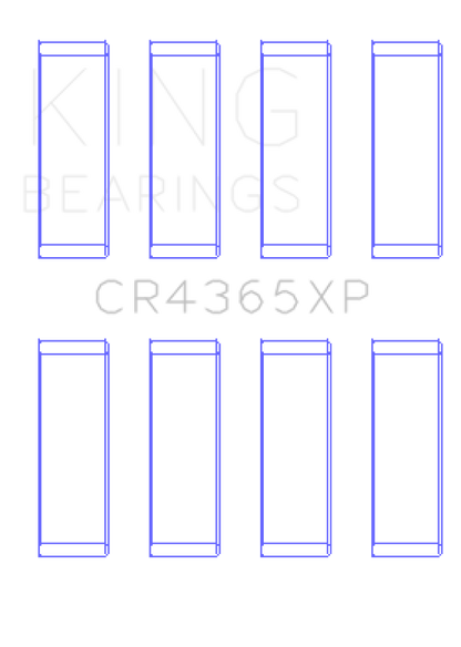 King Engine Bearings Ford Zetec S/Ecoboost 1.6 (Size .026) Connecting Rod Bearing Set of 6