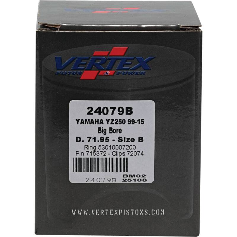 Vertex Pistons Vertex Piston 22-23 Fantic Motor XX 250 250cc +5.6mm Cast Big Bore Piston Kit 72mm. 295cc.
