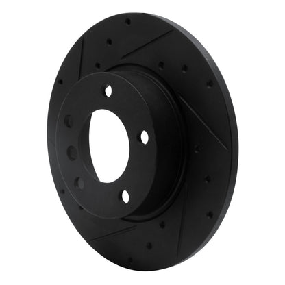 R1 Concepts R1 95-98 BMW Z3 Front Left Drilled & Slotted Black Brake Rotor