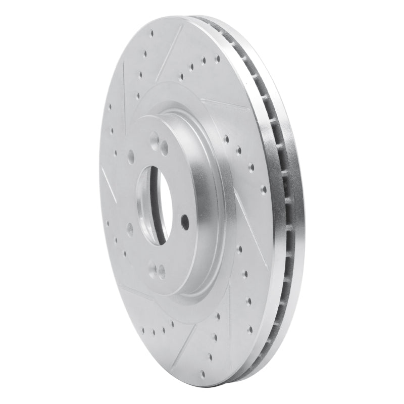 R1 Concepts R1 15-21 Kia SEDONA Front Left Drilled & Slotted Silver Brake Rotor