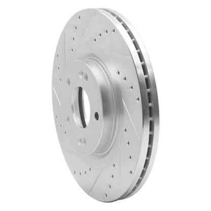 R1 Concepts R1 15-21 Kia SEDONA Front Left Drilled & Slotted Silver Brake Rotor