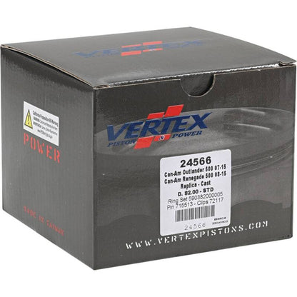 Vertex Pistons Vertex Piston 07-15 Can-Am Outlander 500 4x4 500cc Cast Replica Piston Kit