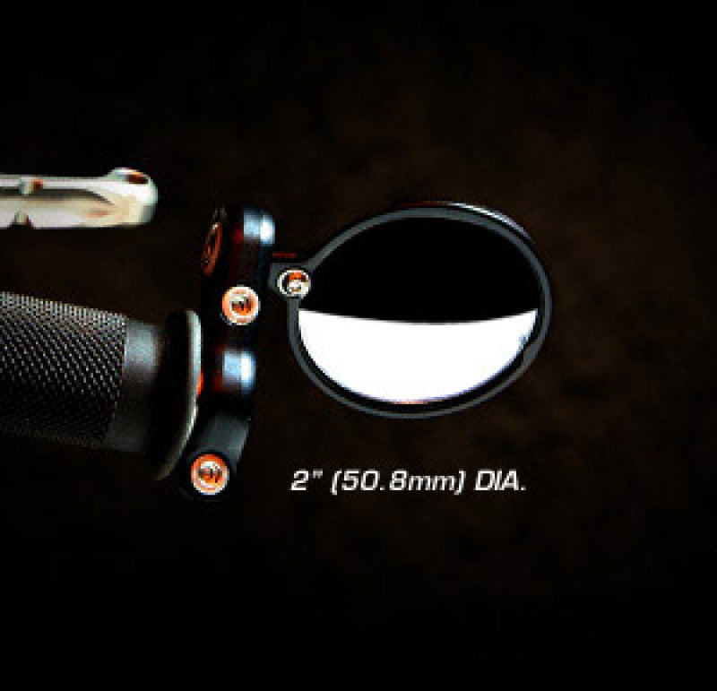 CRG Constructors CRG Blindsight 2 in. Round Bar-End Mirror - Black