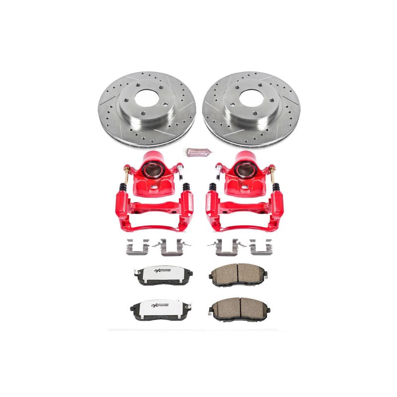 PowerStop Power Stop 00-01 Nissan Maxima Front Z26 Street Warrior Brake Kit w/Calipers