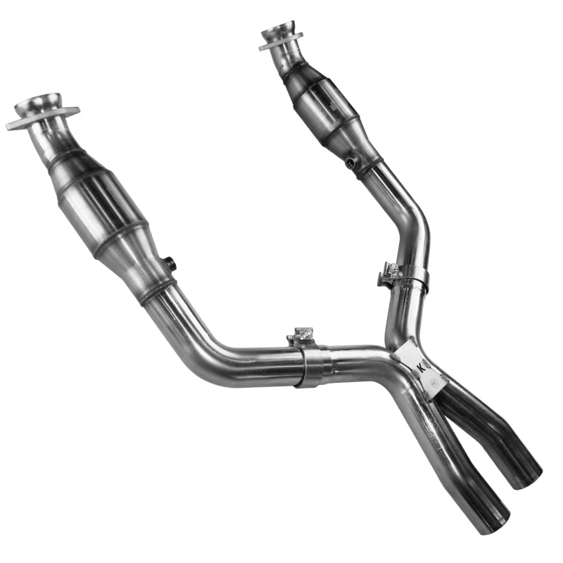 Kooks Headers Kooks 05-10 Ford Mustang GT 2 1/2in x 2 1/2in OEM Exhaust GREEN Cat X Pipe