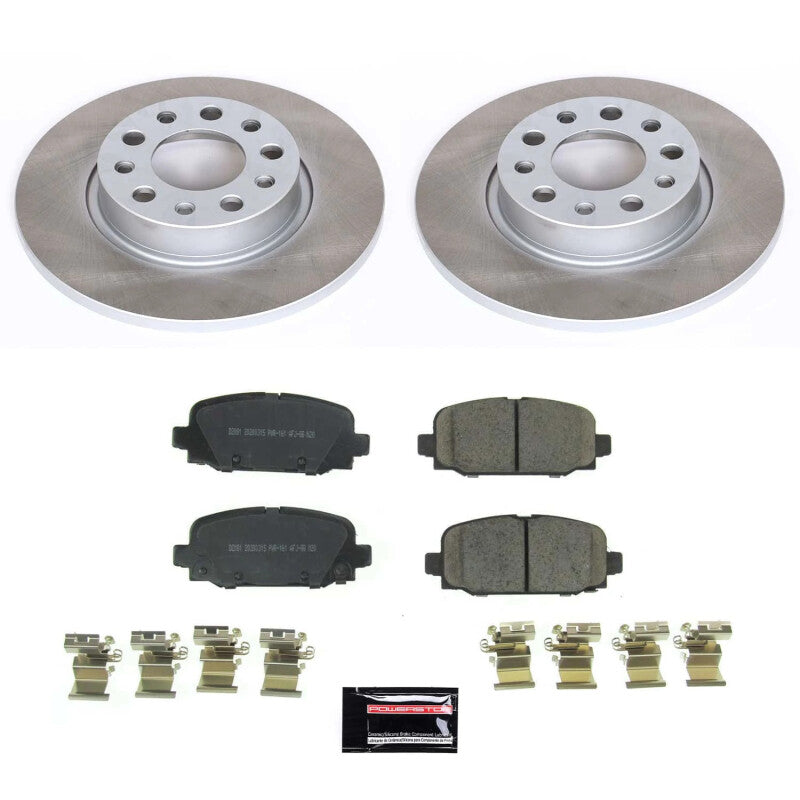 PowerStop Power Stop 17-22 Jeep Compass Rear Semi-Coated Rotor Kit