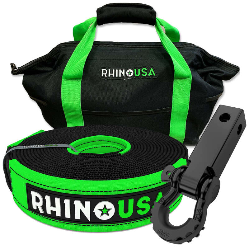 Rhino USA 30Ft Tow Strap/Hitch Combo