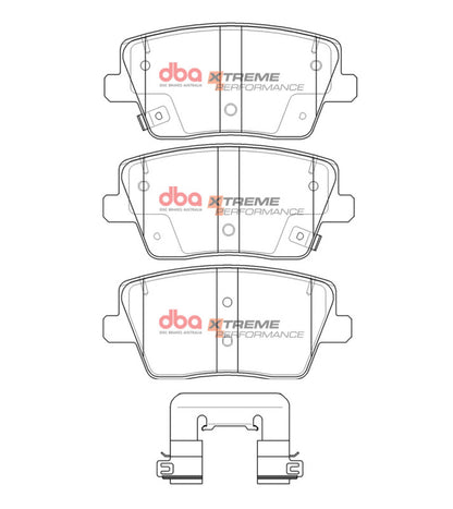 DBA 22-23 Hyundai Veloster (w/Solid Rear Rotor) Rear XP Performance Brake Pads