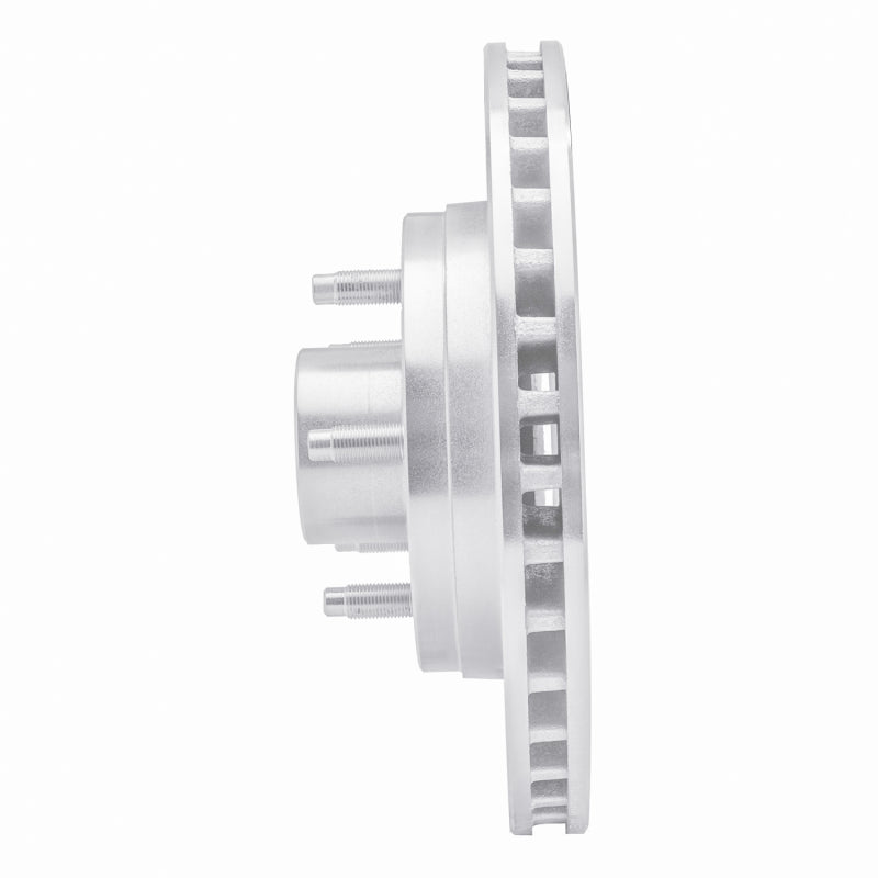 R1 Concepts R1 84-87 Lincoln CONTINENTAL Front Right Drilled & Slotted Silver Brake Rotor