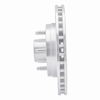 R1 Concepts R1 84-87 Lincoln CONTINENTAL Front Right Drilled & Slotted Silver Brake Rotor