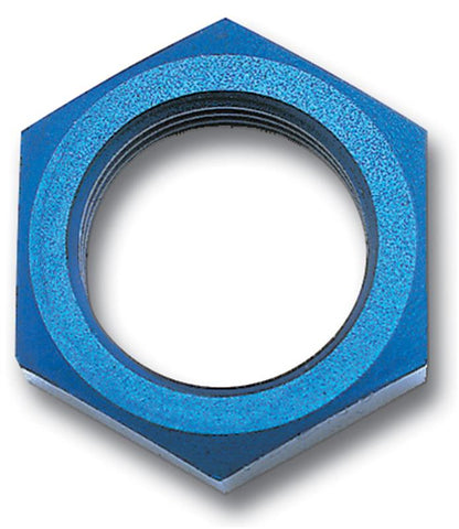 Russell Performance -4 AN Bulkhead Nuts 7/16in -20 Thread Size (Blue)