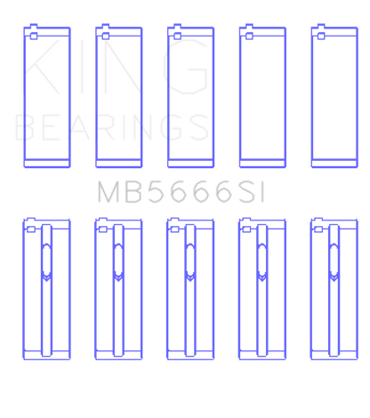 King Engine Bearings Mercedes Benz M271 C-Class (Size +0.50mm) Main Bearing Set