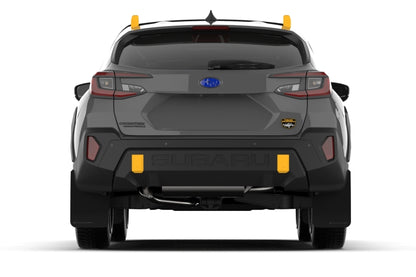 Rally Armor 24-26 Subaru Crosstrek (Wilderness Only) Black UR Mud Flap W/Red Logo - No Drilling Req