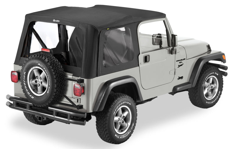 Bestop 03-06 Jeep Wrangler TJ Exc Unlimited Replace A-Top (Blk Diamond Clear Windows No Door Skins)