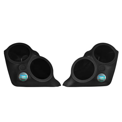 DS18 2015+ Polaris Slingshot Front Fender Dual 8in Speaker Enclosure w/ LEDs (Speakers Not Included)