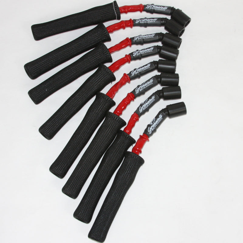 Granatelli Motor Sports Granatelli 14-23 GM L83 5.3L/L86 6.2L Hi-Perf Coil-Near-Plug Wire Conn Kit w/Red Jacket/Blk Sleeve
