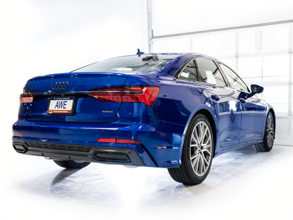 AWE Tuning Audi 2019-2023 C8 A6/A7 3.0T Touring Edition Cat-Back Exhaust- Turn Downs