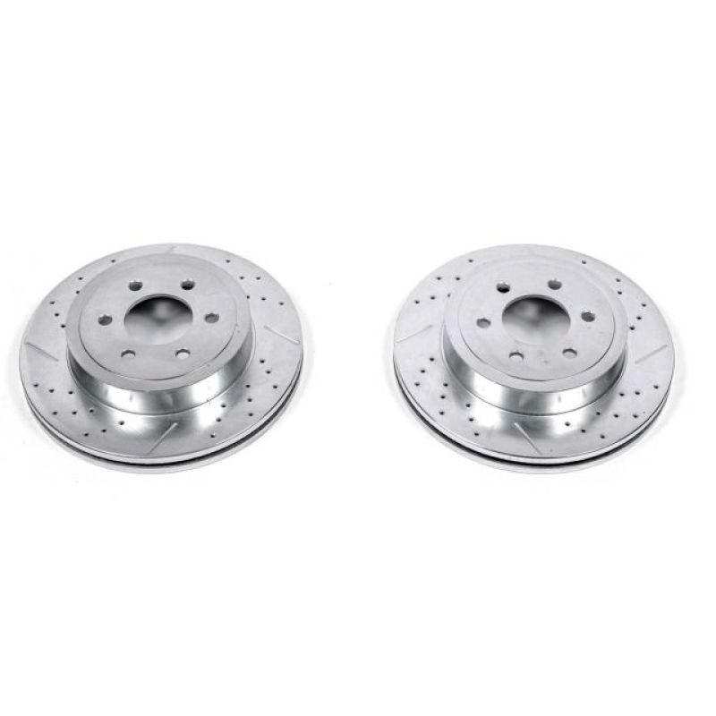PowerStop Power Stop 03-04 Dodge Dakota Front Evolution Drilled & Slotted Rotors - Pair