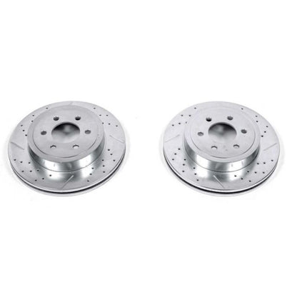 PowerStop Power Stop 03-04 Dodge Dakota Front Evolution Drilled & Slotted Rotors - Pair