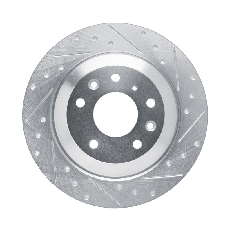 R1 Concepts R1 13-25 Mazda MX-30 Rear Right Drilled & Slotted Silver Brake Rotor