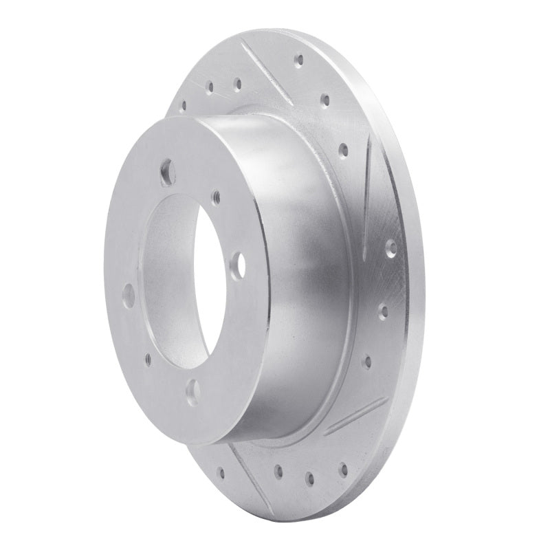 R1 Concepts R1 94-98 Hyundai SONATA Rear Right Drilled & Slotted Silver Brake Rotor