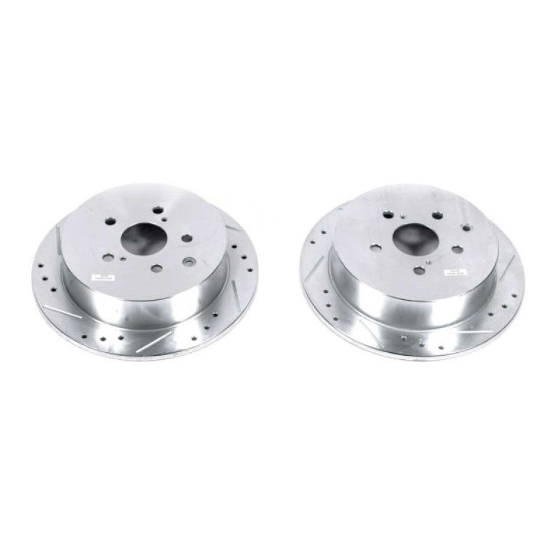 PowerStop Power Stop 10-15 Lexus RX350 Rear Evolution Drilled & Slotted Rotors - Pair